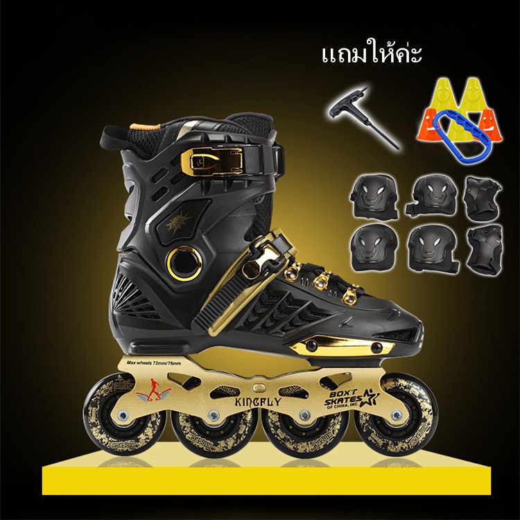 โปรโมชั่น Skates for Adults, roller skates for Girls and Boys S=38-39 M=40-41 L42-44 ราคาถูก สเก็ตบอร์ด สเก็ต