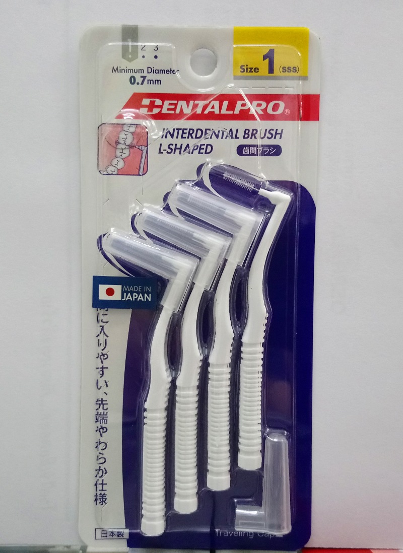 Dentalpro Interdental Brush แปรงซอกฟัน เดนทอลโปร แบบหัวงอ (L shape)