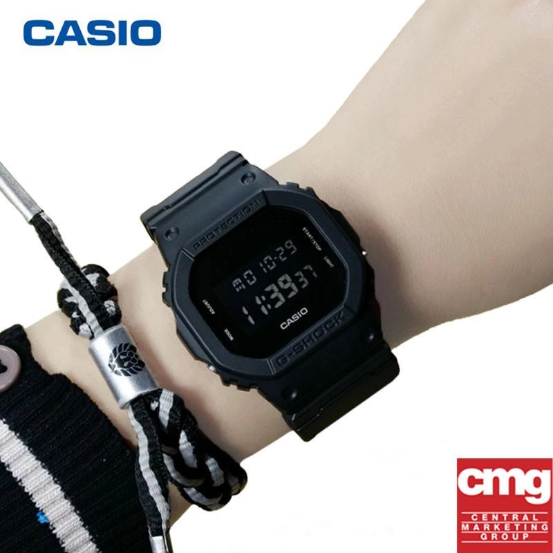 ภาพหน้าปกสินค้าCasio G-shock แท้100% รุ่น DW-5600BB-1DR นาฬิกาข้อมือชาย ของแท้%จัดส่งพร้อมกล่องคู่มือใบประกันศูนย์CMG 1ปี%