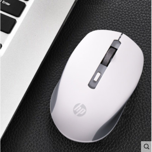 เม้าส์ไร้สาย HP Wireless Mute Mouse USB Silent HP S1000 Plus 1600 DPI ปรับ USB 3.0 รับ Optical Mouse คอมพิวเตอร์ 2.4 กิกะเฮิร์ตซ์หนูเหมาะกับการทำงานสำหรับแล็ปท็อปพีซีเมาส์