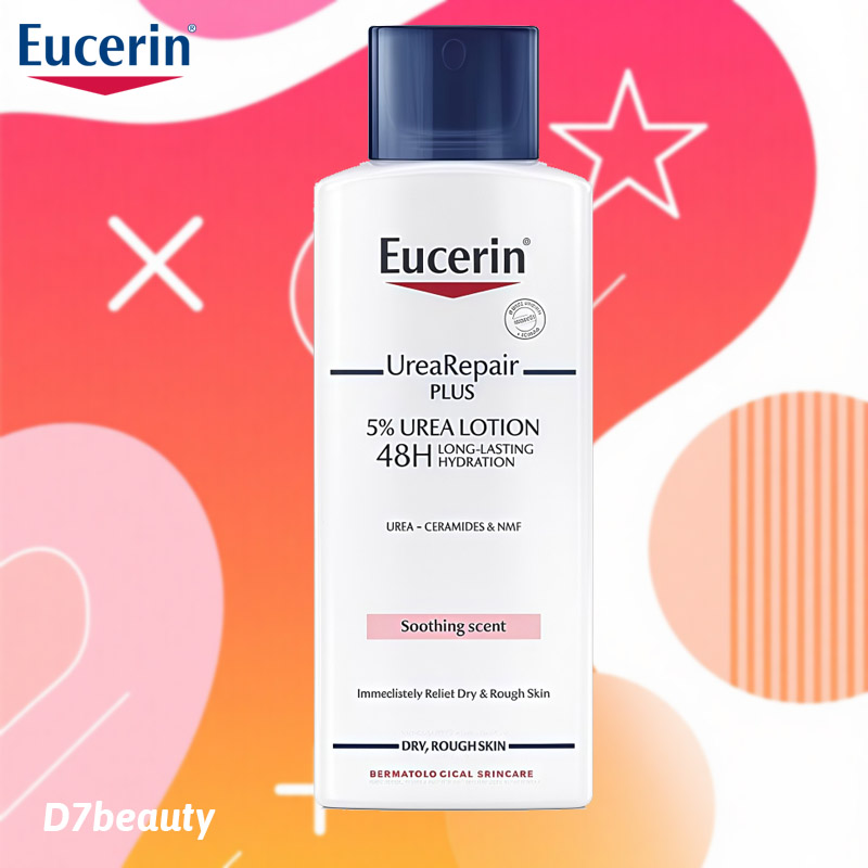 Eucerin Urearepair Soothing Scent 5% Urea Lotion 400ml, Skin Care Cream, Cures Dry Skin, Eucerin Helps Moisturize the Skin Quickly. ราคา 319 บาท*ส่งฟรี