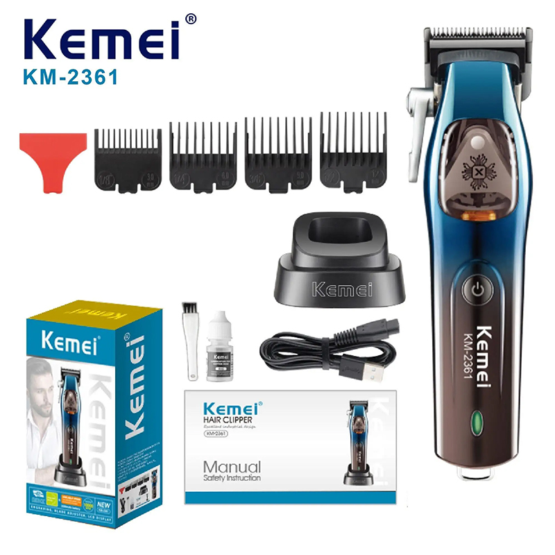ปัตตาเลี่ยน Kemei แบตเตอร์เลี่ยนไร้สาย แรง 10000RPM ปัดตาเลี่ยน แบตเลี่ยนตัดผม บัตตาเลี่ยน ปัตตาเลี่ยนไร้สาย Professional Hair Clipper ราคา 1,890 บาท*ส่งฟรี