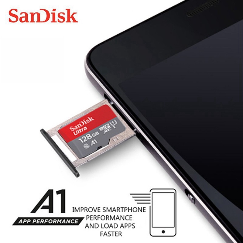 คำอธิบายเพิ่มเติมเกี่ยวกับ 【จัดส่งจากกรุงเทพ】 SanDisk Ultra การ์ดหน่วยความจำ Memory card micro SD Card 128GB ความเร็วอ่าน 100MB/s จุ (ของแท้)