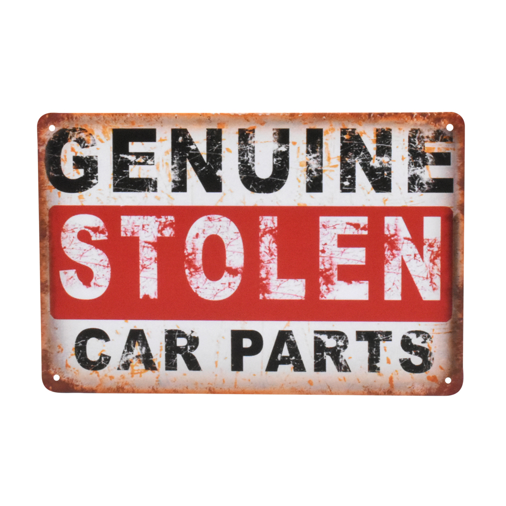 Signboard Genuine Stolen Car Parts ราคา 167 บาท*ส่งฟรี