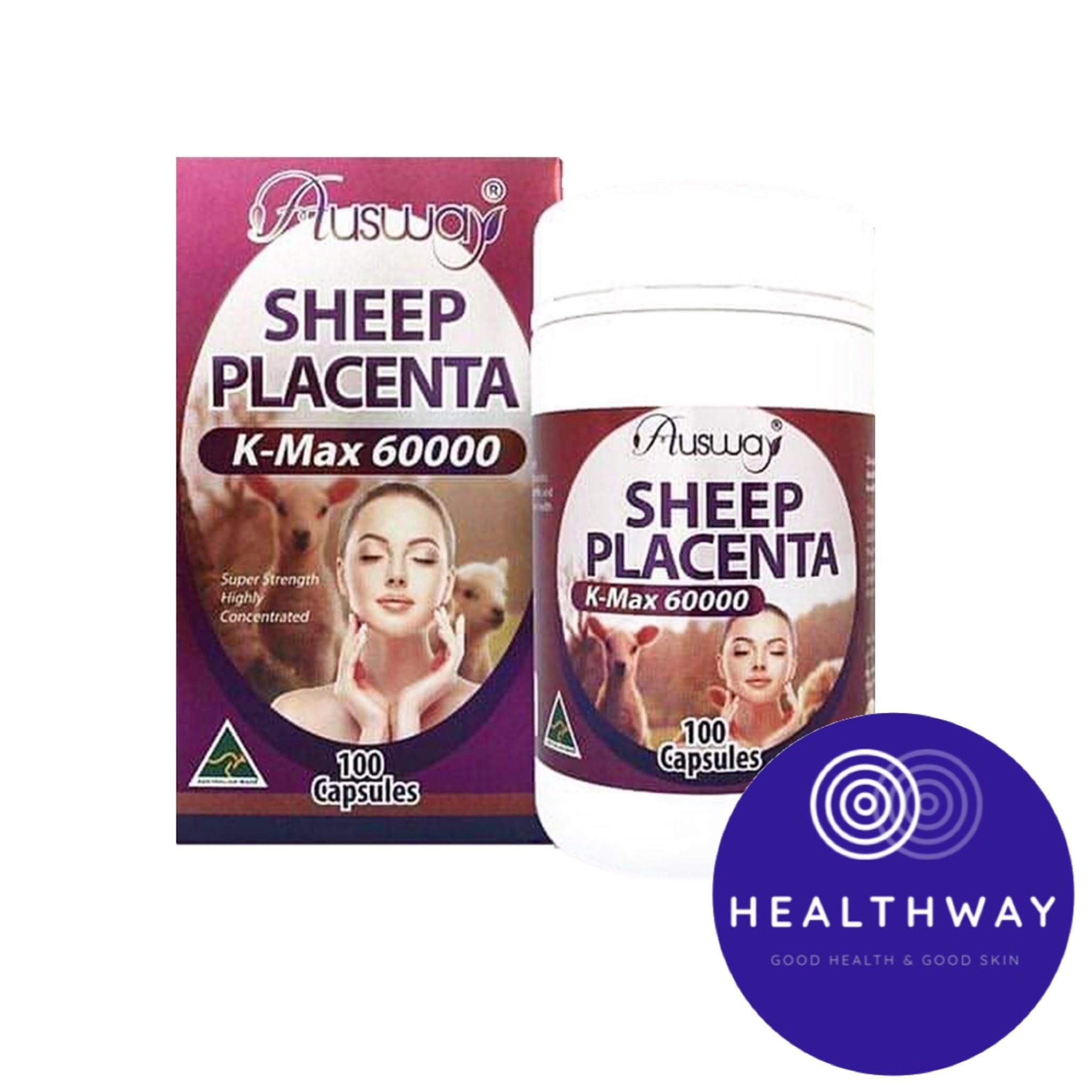 Ausway Sheep Placenta 60000mg 100เม็ด (1กระปุก)