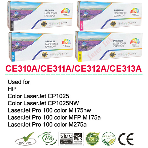 Hp Laserjet Pro 100 Mfp M175Nw/ M175A / M275A (126A) Toner Cartridge, Black/ Blue/ Yellow/ Red Compatible ราคา 900 บาท*ส่งฟรี