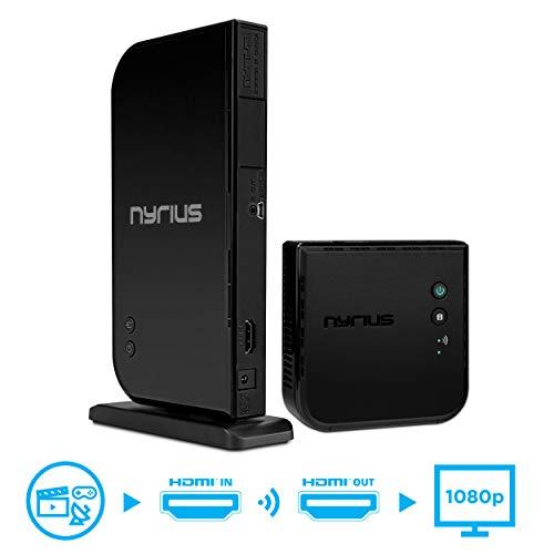 Nyrius Aries Home HDMI Digital Wireless Transmitter & Receiver for HD 1080p Video Streaming, Cable Box, Satellite, Bluray, DVD, PS3, PS4, Xbox 360, Xbox One, Laptops, PC (NAVS500)