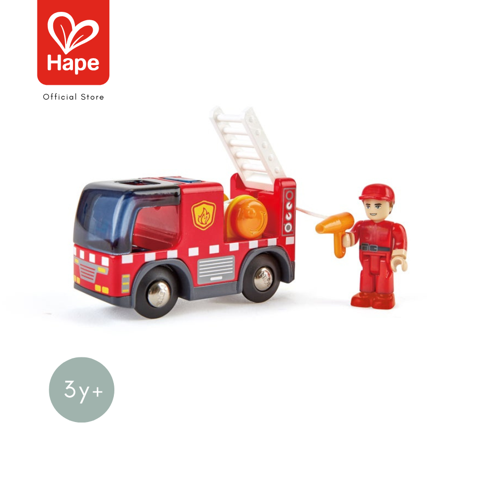 Hape - Fire Truck with Siren 3Y+ ราคา 590 บาท*ส่งฟรี
