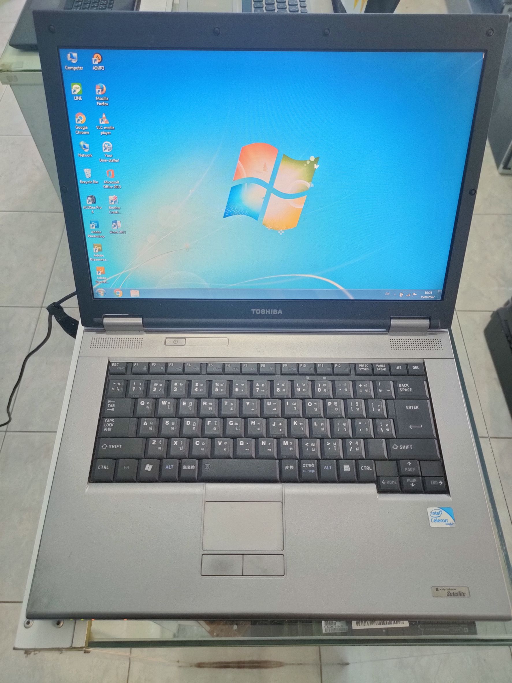 โน๊ตบุ๊คมือสองยี่ห้อ Toshiba / ซีพียู Intel Celeron 900 / แรม 4GB /จอ14” นิ้ว /การ์ดจอ Intel Graphics /ฮาร์ดดิสก์เป็น HDD150GB / Windows 7/ แบตเตอรี่ไม่เก็บไฟ /คีย์บอร์ดเสียบางปุ่ม / เครื่องสภาพดี ใช้งานทั่วไปได้ปกติ ราคา 1,500 บาท*ส่งฟรี