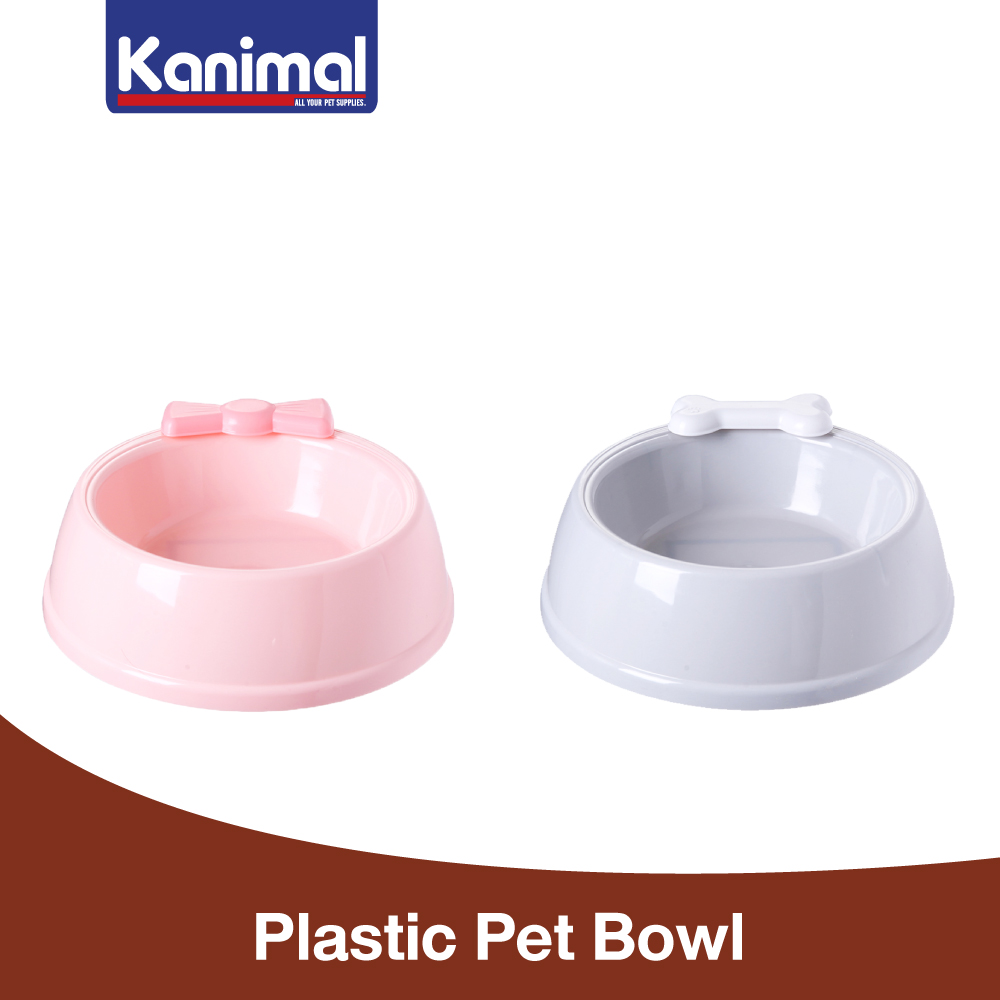 Kanimal Pet Bowl Extra Tough Plastic Food and Water Bowl For Dogs and Cats (Size M / Size L) ราคา 44 บาท*ส่งฟรี