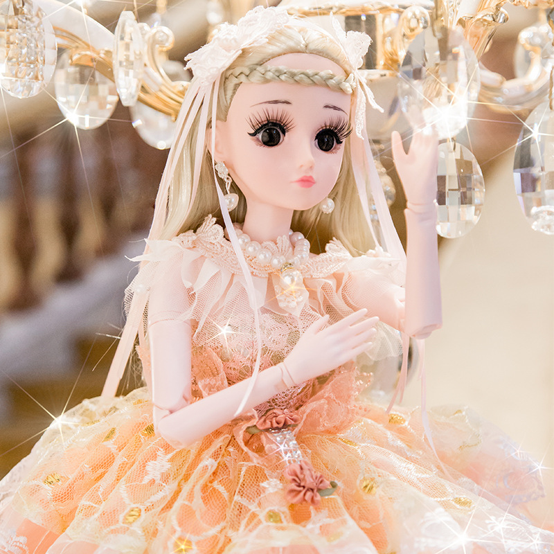 60 เซนติเมตร Barbie ไดอารี่ตุ๊กตาชุดเจ้าหญิงเด็กจำลองที่สวยหรู SD สาวของเล่นขนาดใหญ่เดียวอย่างเป็นทางการแท้,60 เซนติเมตรขนาดใหญ่พิเศษ dressup ตุ๊กตา, ข้อต่อที่สามารถเคลื่อนย้าย