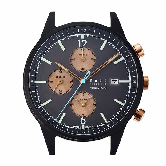 KNOT | นาฬิกาข้อมือ Titanium Solar Chronograph กันน้ำ 10 ATM (ผลิตในประเทศญี่ปุ่น ) Made in Japan รุ่น TSC-39BKBK ราคา 8,550 บาท*ส่งฟรี