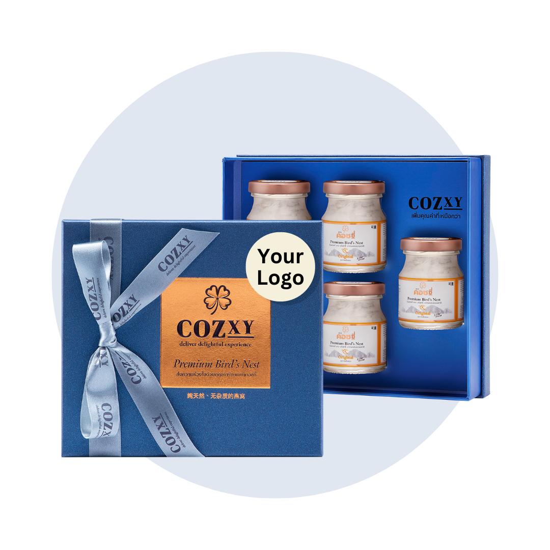 [Gift Basket] Cosy, Genuine Bird's Nest Box, Premium Size, 5 Bottles [with Logo] Corporate Gifts ราคา 960 บาท*ส่งฟรี