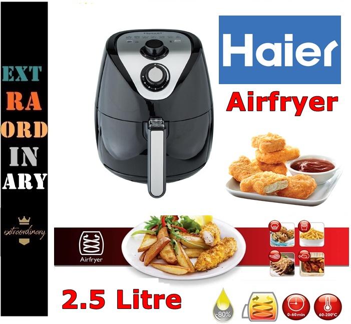 Haier Airfryer ขนาด 2.5 ลิตร หม้อทอดไร้น้ำมัน หม้อทอดไร้มัน หม้อทอดไม่ใช้น้ำมัน หม้อทอดไฟฟ้า หม้อทอดไฟฟ้าไร้น้ำมัน หม้อทอดไร้น้ำมันเพื่อคนรักสุขภาพ หม้อทอดอเนกประสงค์ หม้อทอดลมร้อน หม้อทอดเฟรนฟราย หม้อทอดไม่ต้องใช้น้ำมัน Air Fryer Oil Free Cooking