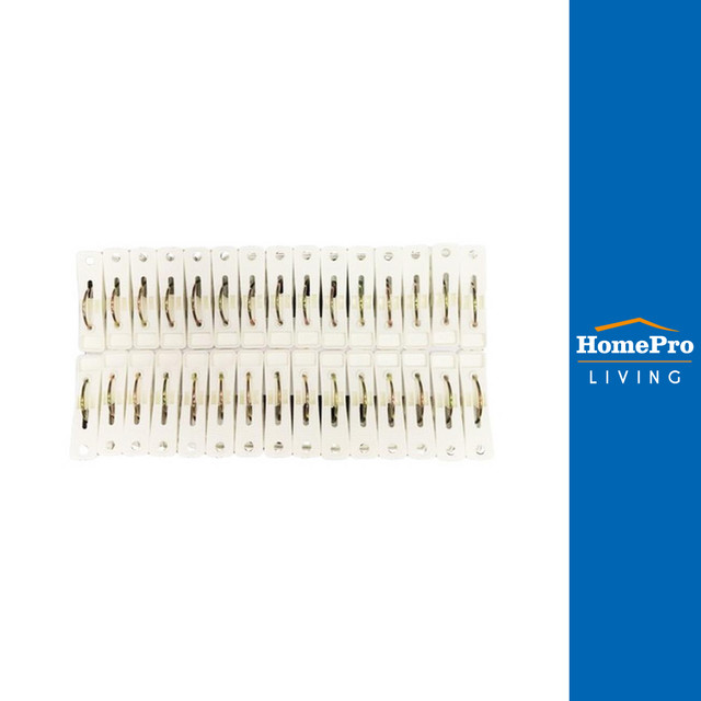 HomePro กิ๊บหนีบผ้า สีขาว แพ็ค 30 ชิ้น แบรนด์ PIONEER ราคา 55 บาท*ส่งฟรี