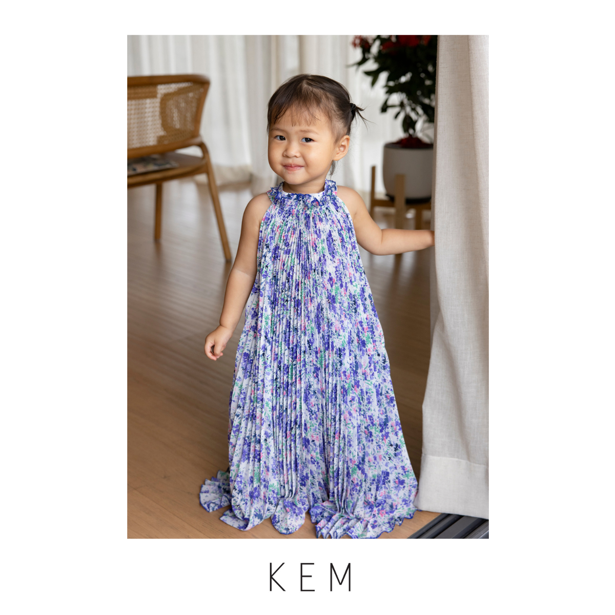Kemissara Baby Bow Dress Forest Print Purple ราคา 4,200 บาท*ส่งฟรี