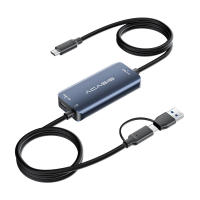 Acasis การ์ดจับภาพวิดีโอ Switch - 1080P60Hz ชาร์จเร็ว 100W บันทึก/สตรีม HD Type-C เข้ากันได้กับ NS/โทรศัพท์/iPad/แท็บเล็ต/แล็ปท็อป VC-2301