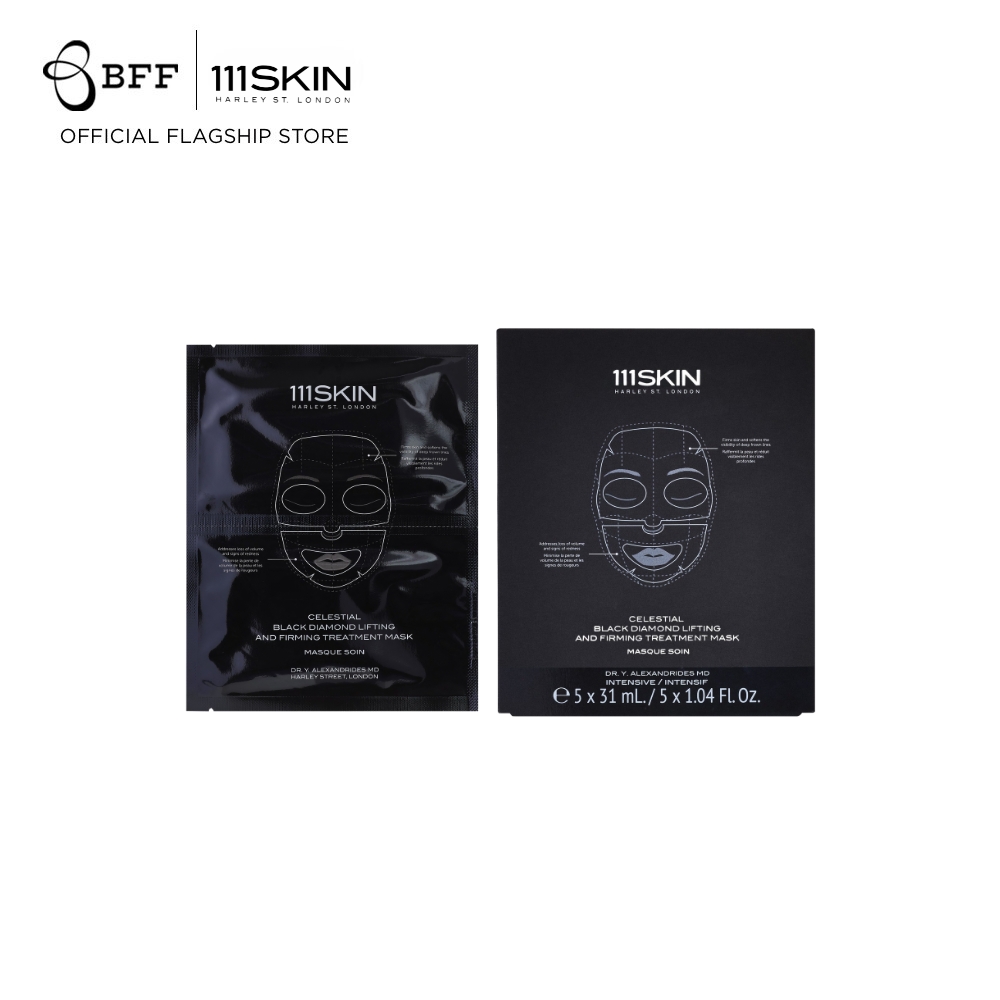 111SKIN - Celestial Black Diamond Lifting And Firming Treatment Mask (Face) 5x31ml (มาส์กเซเลบ, มาส์กปลุกผิว, มาสก์หน้า) ราคา 5,100 บาท*ส่งฟรี