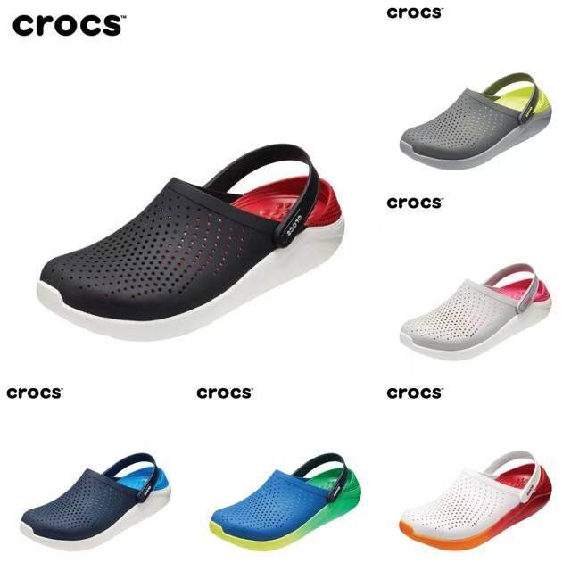 รองเท้าแตะ  crocs LiteRide ใส่สบาย ทั้งชายและหญิง วัสดุผลิตจากยางแท้ 100% ขายดีที่สุดราคาส่ง