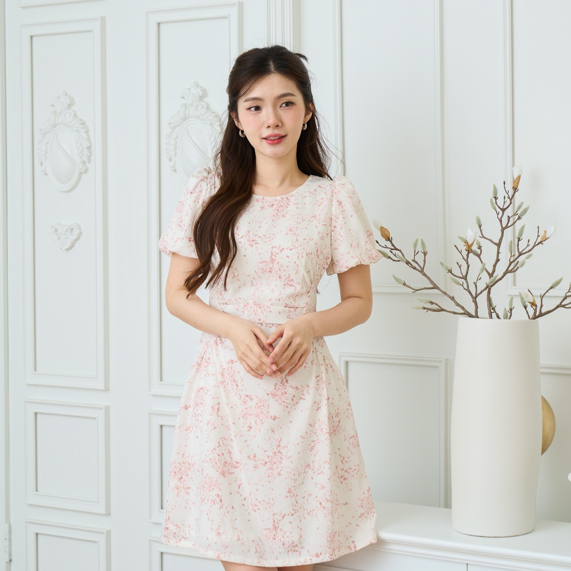 Bubble Dress (White) ราคา 850 บาท*ส่งฟรี