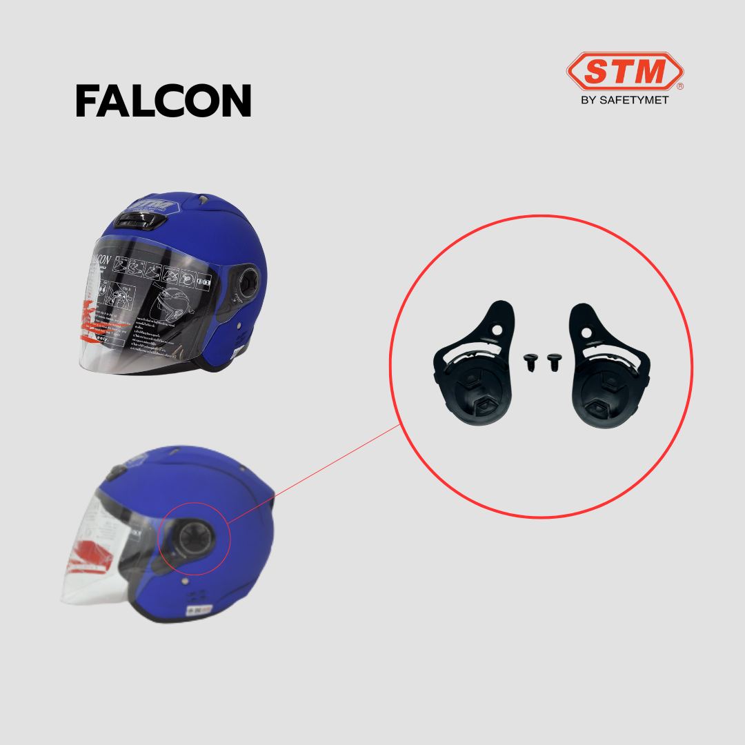 ฝาข้างหูหมวกกันน็อก ยี่ห้อ STM Helmet by OOH Alai รุ่น FALCON ราคา 131 บาท*ส่งฟรี
