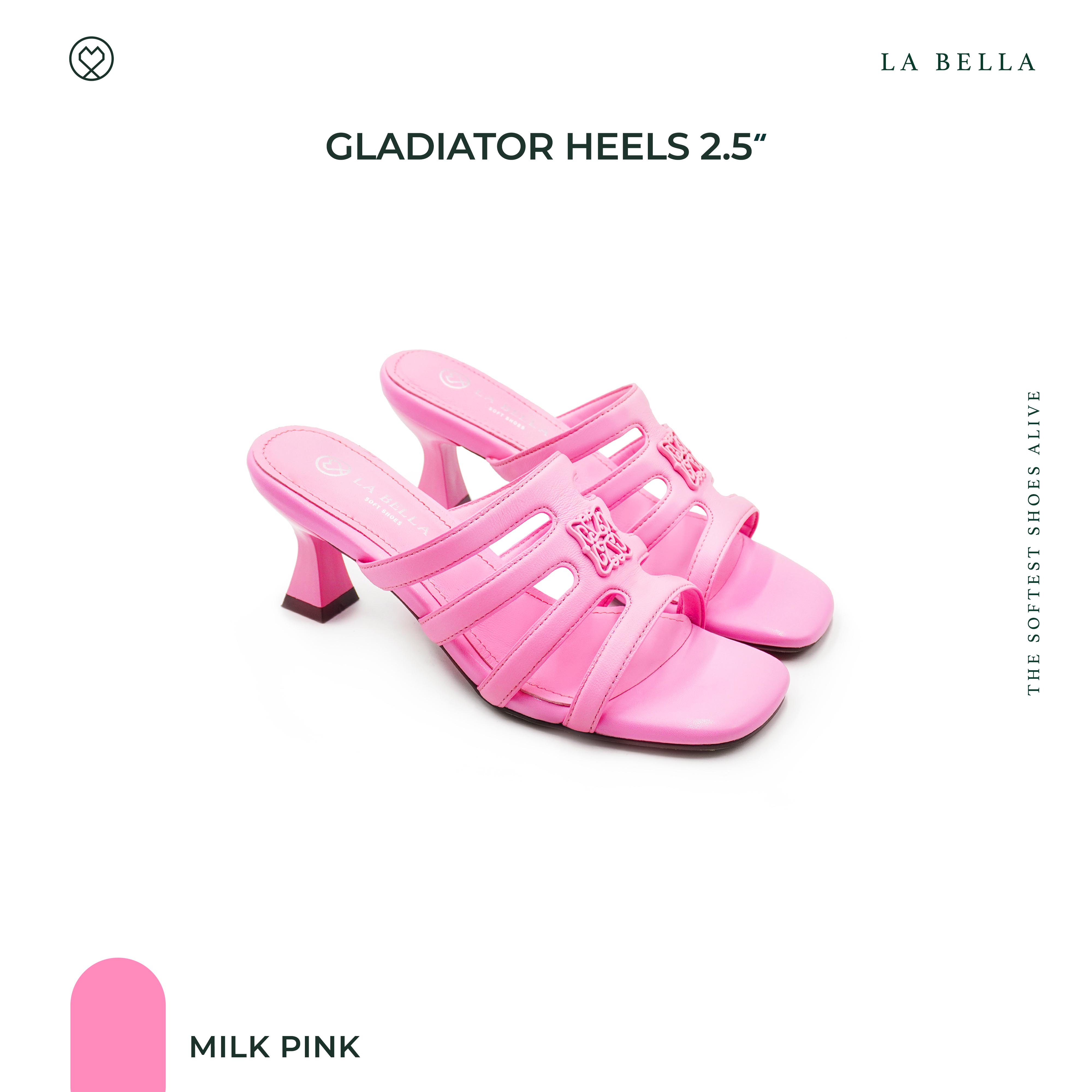 LA BELLA รุ่น GLADIATOR HEELS - MILK PINK ราคา 3,190 บาท*ส่งฟรี