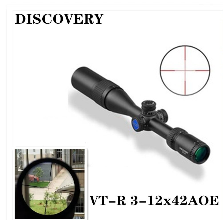 จัดส่งฟรีเงินสดในการจัดส่งORIGINALกล้อง Discovery High Shock Proof VT-R 3-12X42AOE Scope กล้องคุณภาพสูง ส่องไกลได้ระยะ 12 ถึง 240 เมตร(สินค้าเกรดสูงAAA）