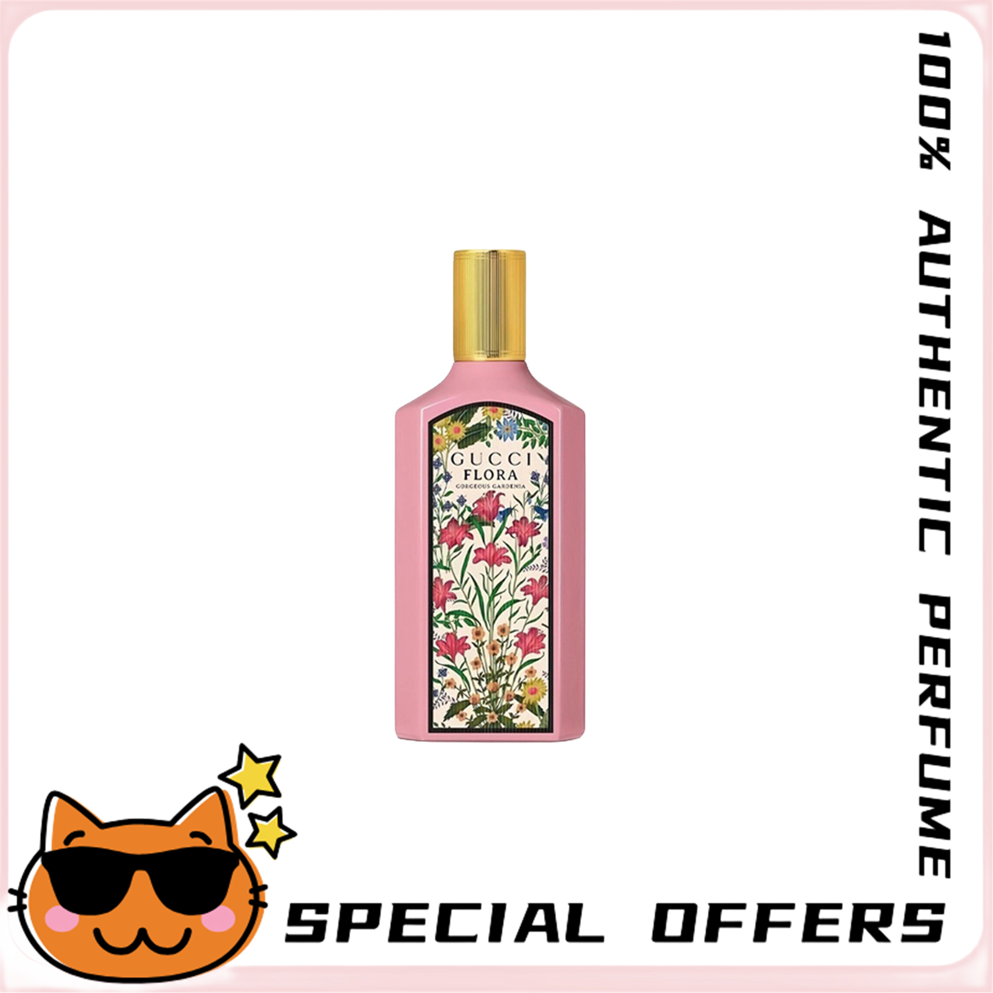 100% AUTHENTIC Gucci Flora Gorgeous Gardenia + Eau De Parfum +100ML ราคา 2,850 บาท*ส่งฟรี