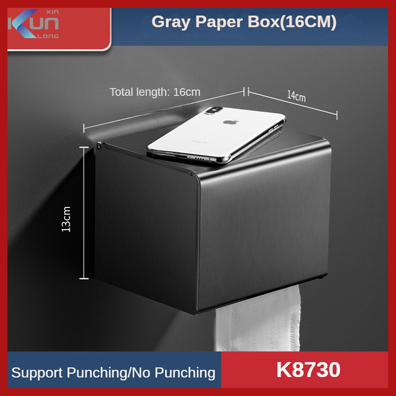 XinKunLong Bathroom Tissue Box 304 Stainless Steel Toilet Roll Holder Suitable for Roll Paper/Draw Paper（16CM） ราคา 459 บาท*ส่งฟรี