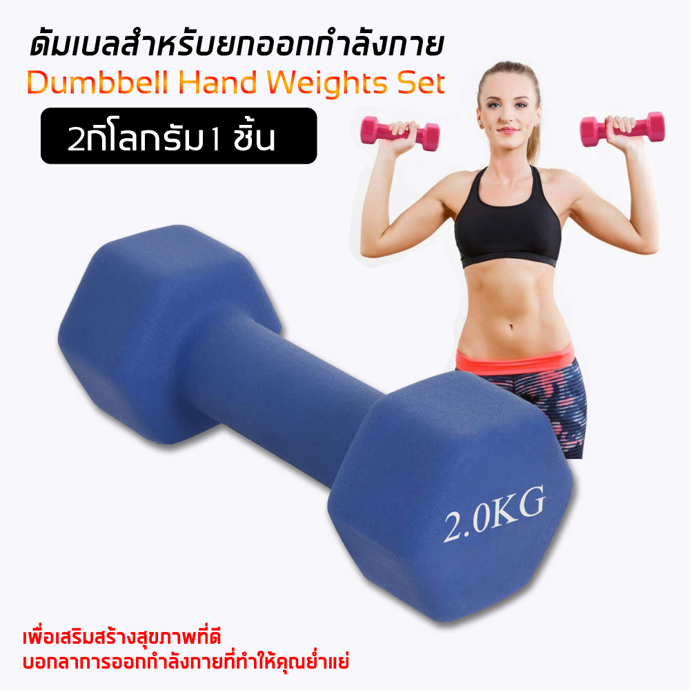 ดัมเบล Dumbbells สำหรับลดไขมันต้นแขน ออกกำลังกาย ฟิตเนส 1 ชิ้น