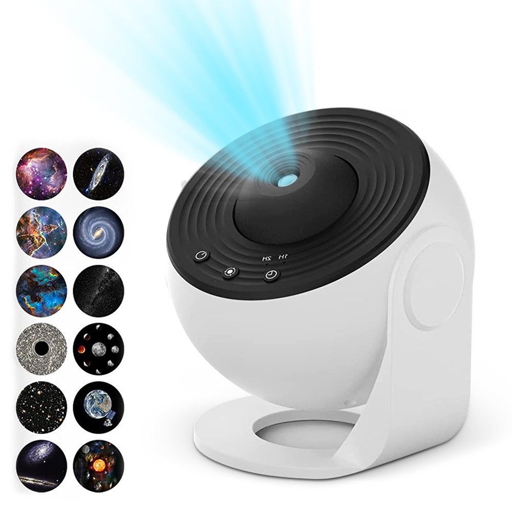 12 in 1 Planetarium Projector Starry Sky Galaxy Star Projector Night Light LED สำหรับห้องนอนตกแต่งห้องพัก