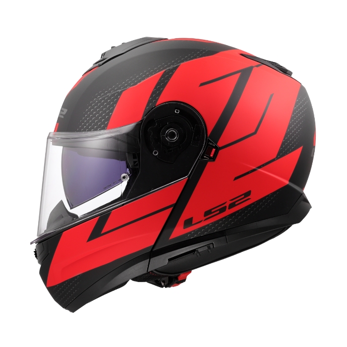 Ls2 Helmets Ff908 Strobe Ii Code Black Red - Chin-Up Helmet ราคา 6,000 บาท*ส่งฟรี