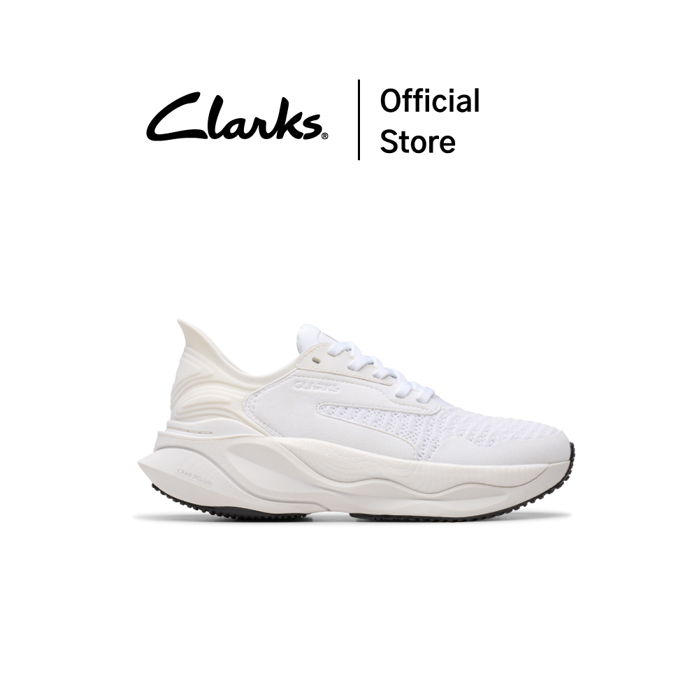 Clarks Model Clarks Pace, Color White, Sneaker Shoes (Sneakers), Good Quality, Comfortable to Wear, Casual Shoes, Walking Shoes. ราคา 7,290 บาท*ส่งฟรี