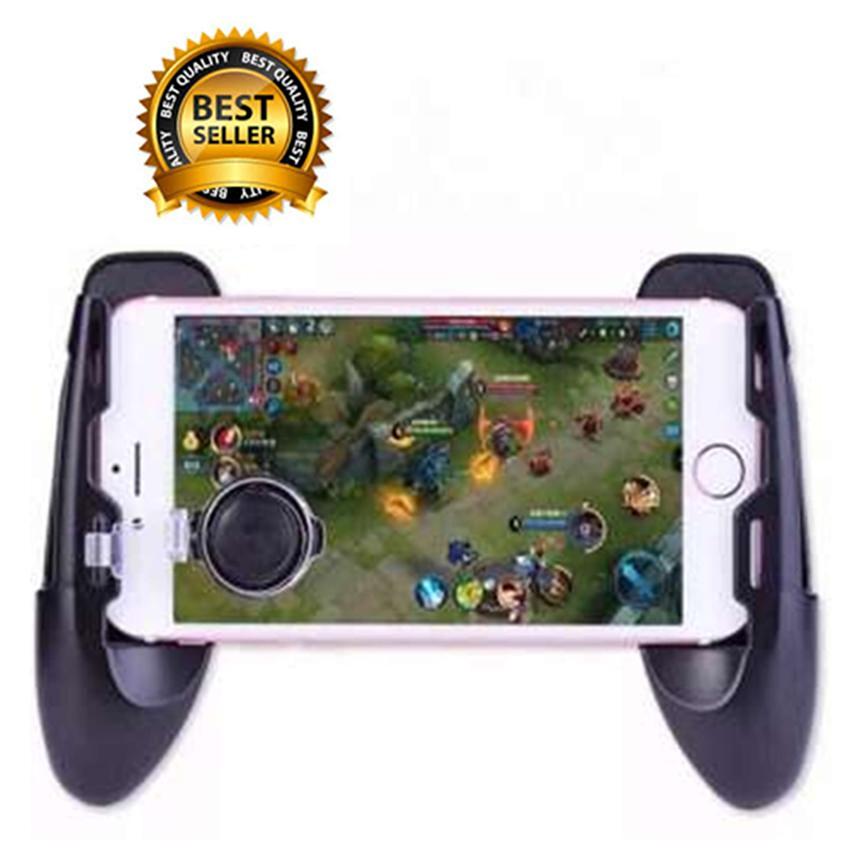 CHOW Joypad K2 จอยถือด้ามจับเล่นเกมสำหรับมือถือ พร้อมจอย ROV (Black/สีดำ)