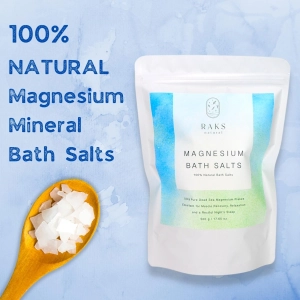 ภาพหน้าปกสินค้าRAKS NATURAL Pure Magnesium Bath Salt เกลือสปา แมกนีเซียม เกลือแช่ตัว เกลือแช่เท้าเพื่อผ่อนคลายกล้ามเนื้อ เหมาะกับนักกีฬา ที่เกี่ยวข้อง