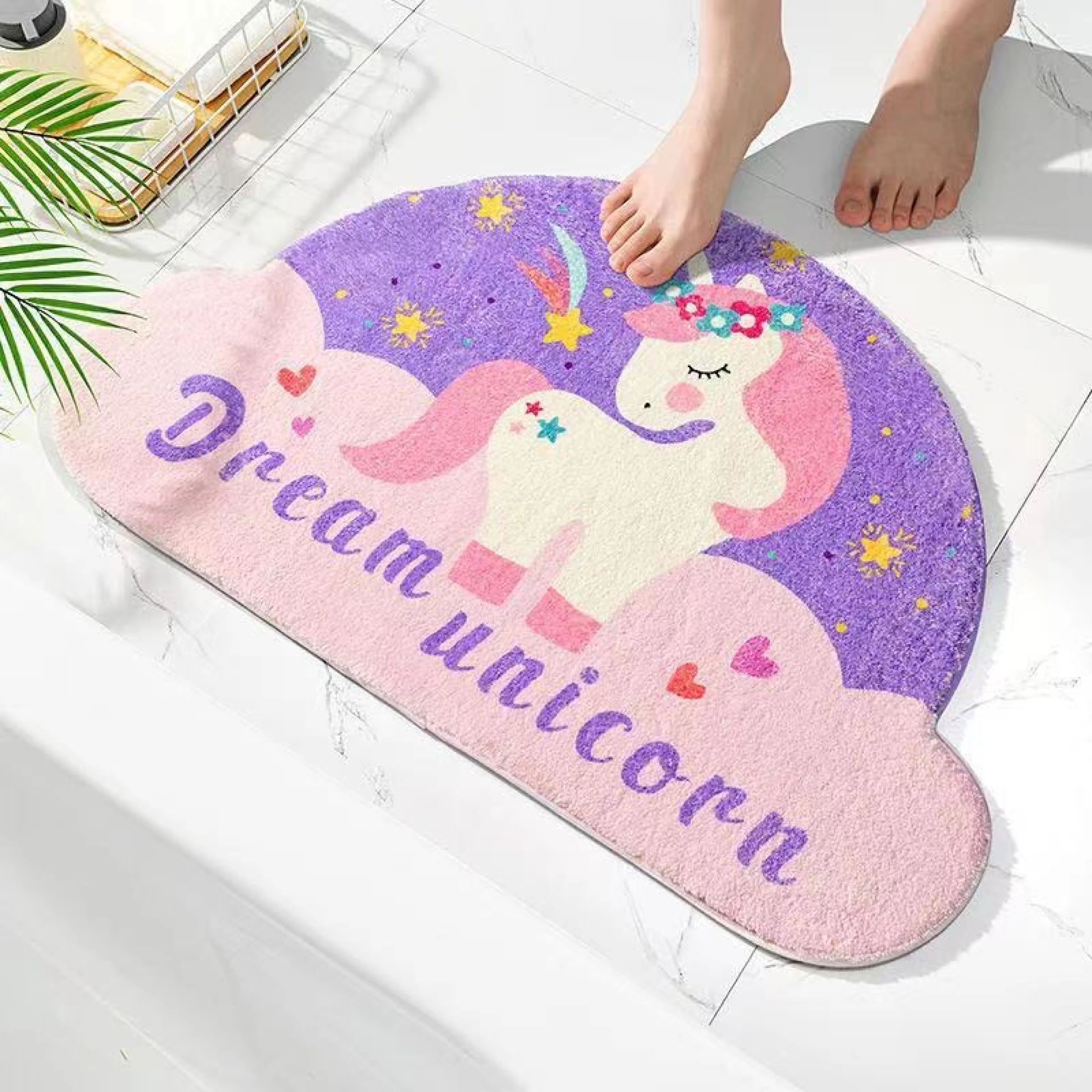 Doormat, Room Decoration Carpet, Cartoon Pattern, Anti-Slip Carpet, Super Cute, Soft Fur, Size 40*60 Cm. Ready to Ship