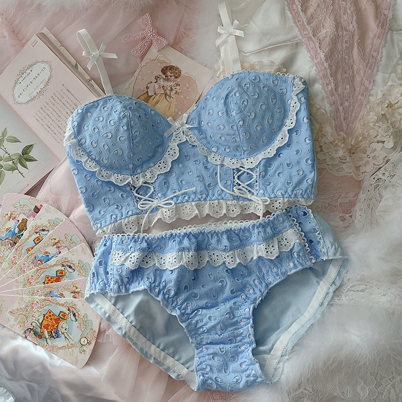  Sweet Cute Lolita Bra and Panty Set Underwear Women