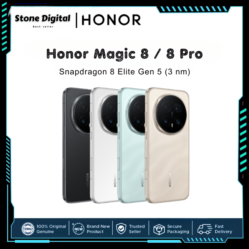 Honor Magic 8 Pro / Honor Magic 8 | Snapdragon 8 Elite Gen 5 | 120Hz Oled | Honor Magic 8 Series ราคา 23,699 บาท*ส่งฟรี