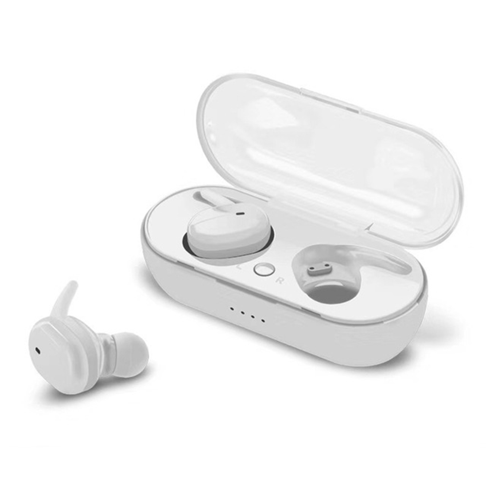TWS Bluetooth 5.0 Wireless Stereo Earphones Earbuds In-ear Noise Reduction Waterproof Headphone Headset With Charging Case หูฟังบลูทู ธ ไร้สาย 5.0 ชุดหูฟังสเตอริโอระบบสัมผัสพร้อมไมโครโฟน