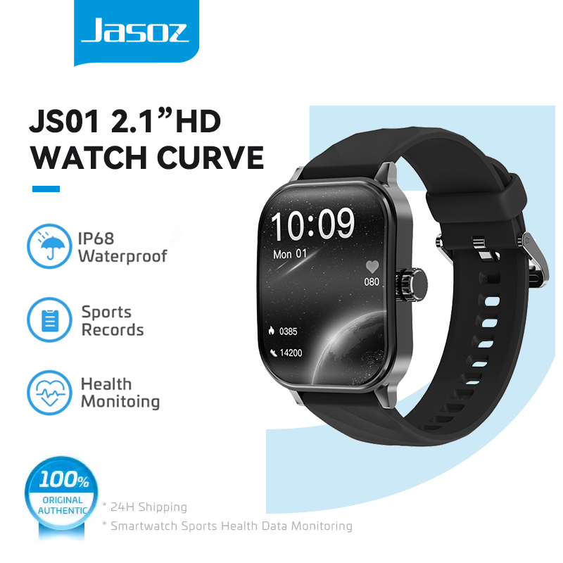 Jasoz Curveสมาร์ทวอทช์หน้าจอโค้ง หน้าจอสมาร์ทวอทช์จอสัมผัส นิ้วกันน้ำ Smart Watch โหมดออกกำลัง การเชื่อมต่อบลูทู/แคลอรี่/รับสาย/รองรับภาษาไทย Android ราคา 457 บาท*ส่งฟรี