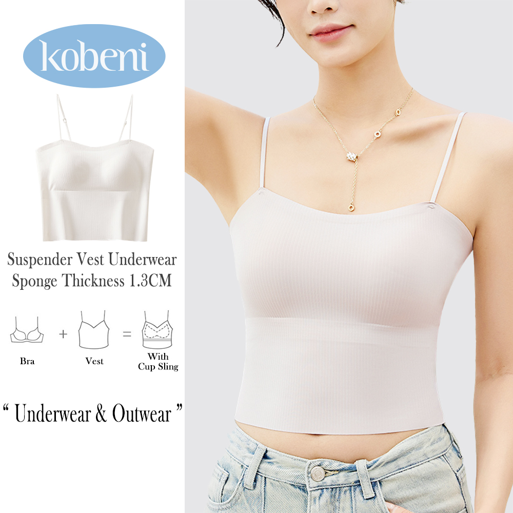 KOBENI Tanks & Camisoles Women'S Underwear Tiger-In-Line Full And Half-Body Camisole Camisole Bralette Padded Bra ราคา 272 บาท*ส่งฟรี