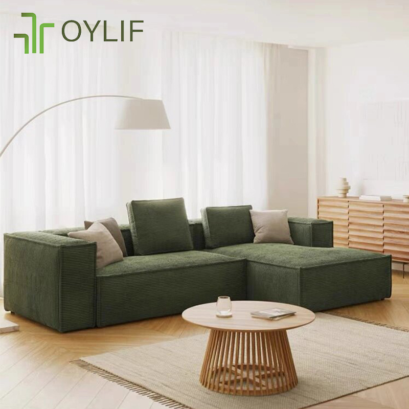 Oylif folding sofa Lamp core velvet modern Modular sofa L shape sofa 3 seater living room condo sofa oy4604 ราคา 35,025 บาท*ส่งฟรี