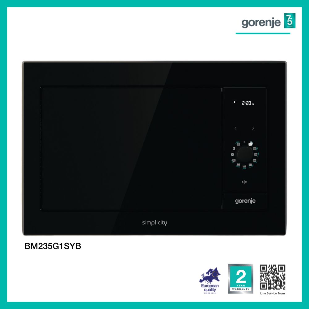 Microwave Oven with AquaClean - 23 Liters (Model: BM235G1SYB) - Gorenje ราคา 17,900 บาท*ส่งฟรี