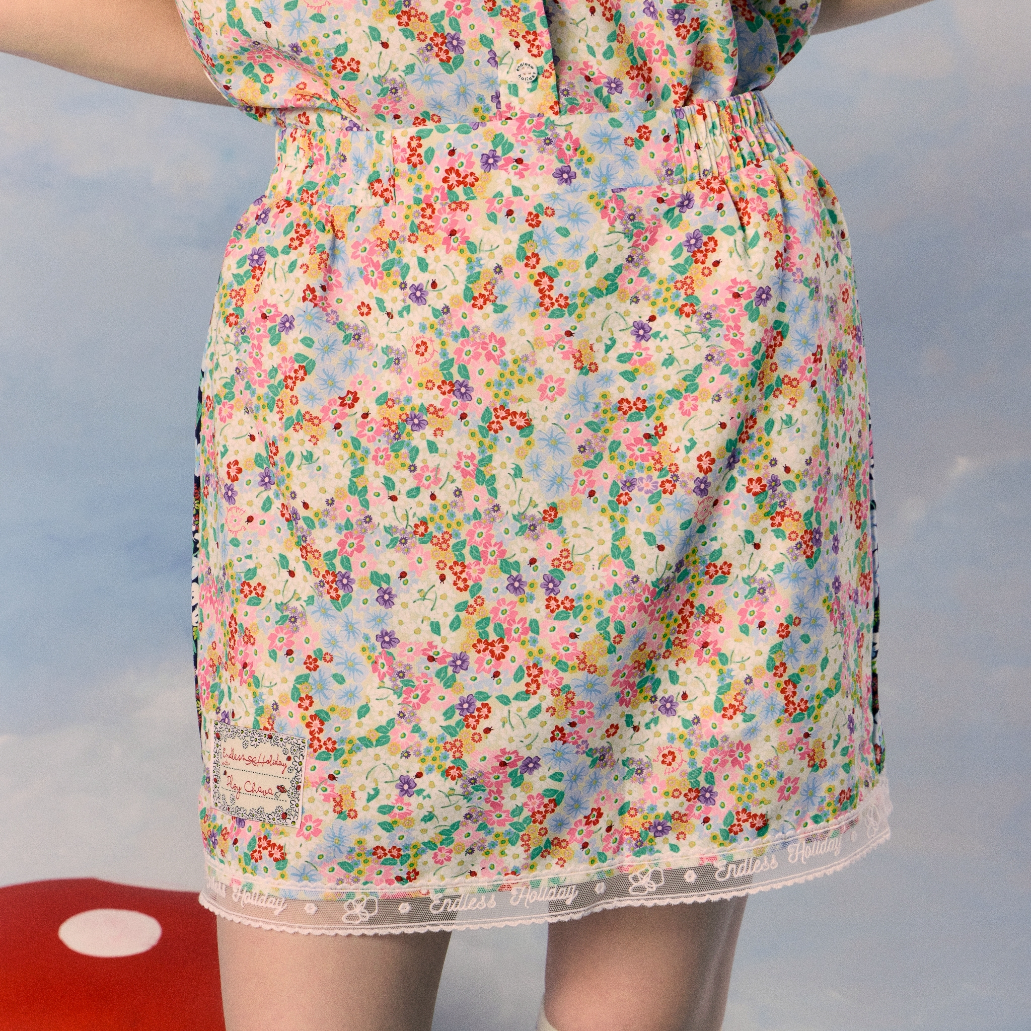 [เริ่มจัดส่ง16-18ส.ค]Endless Holiday Ruf City Midi Skort Collected Blooms ราคา 1,590 บาท*ส่งฟรี