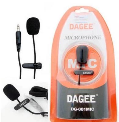 ไมค์หนีบปกเสื้อ DAGEE DG-001 Mini Clip-on Microphone (Black)