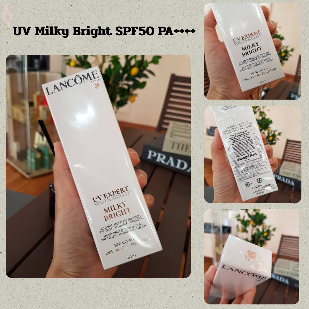 Lancome Uv Milky Bright Spf50 Pa++++ 30ml 50ml Milk-Based Sunscreen Formula ราคา 2,460 บาท*ส่งฟรี