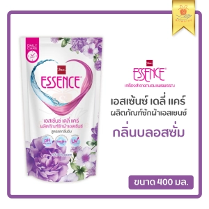 สินค้า Essence เอสเซ้น ผลิตภัณฑ์ซักผ้าเอสเซ้นซ์ น้ำยาซักผ้า (ชนิดเติม 400มล.) กลิ่น Blossom ลดกลิ่นอับชื้น ซักผ้า