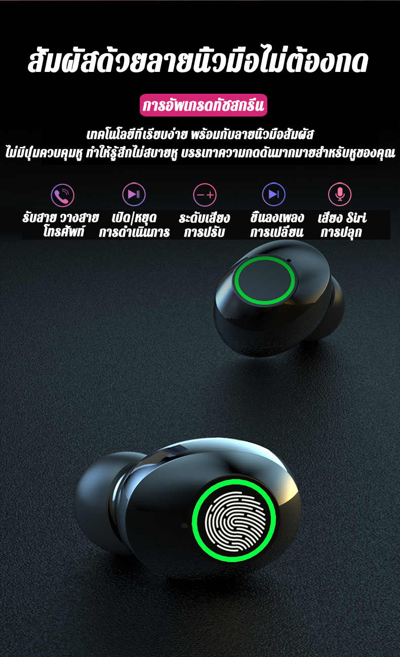 คำอธิบายเพิ่มเติมเกี่ยวกับ 【อัพเกรดใหม่สุดบลูทูธ 5.3】ZHIKU หูฟังบลูทูธ เสียงใสเบสดี กันน้ำ IPX7 หูฟังอินเอียร์ หูฟังสเตอริโอ หูฟัง Earphone Earbud True Wireless Blth 5.3 V5.3 ios (หูฟังเบสหนัก หูฟังเล่นเกม หูฟงบลทธไร้สาย หูฟังเกมมิ่งหูฟังไร้สาย หูฟังออกกำลังกาย）