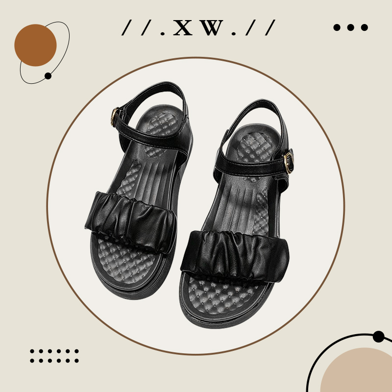 XWshop 🛍️ Fashion shoes, sandals, hot selling products, good to wear, put on the strap, good work, tight stock, ready to ship today ราคา 98 บาท*ส่งฟรี