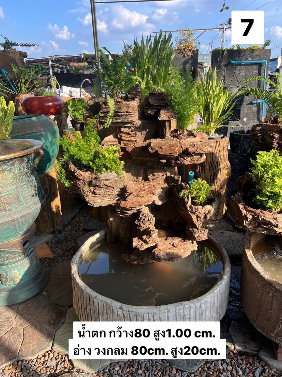 ม่านน้ำตกน้ำตกหน้าบ้านน้ำตกฮวงจุ้ยน้ำพุหินธรรมชาติสวยตกแต่งพร้อมส่ง ราคา 16,000 บาท*ส่งฟรี